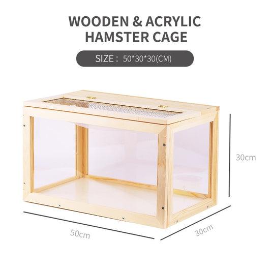 Acrylic Panoramic Transparent Rat Cage