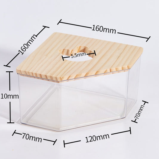 Rat Litter Sand Box Transparent Bathing Sand Bowl