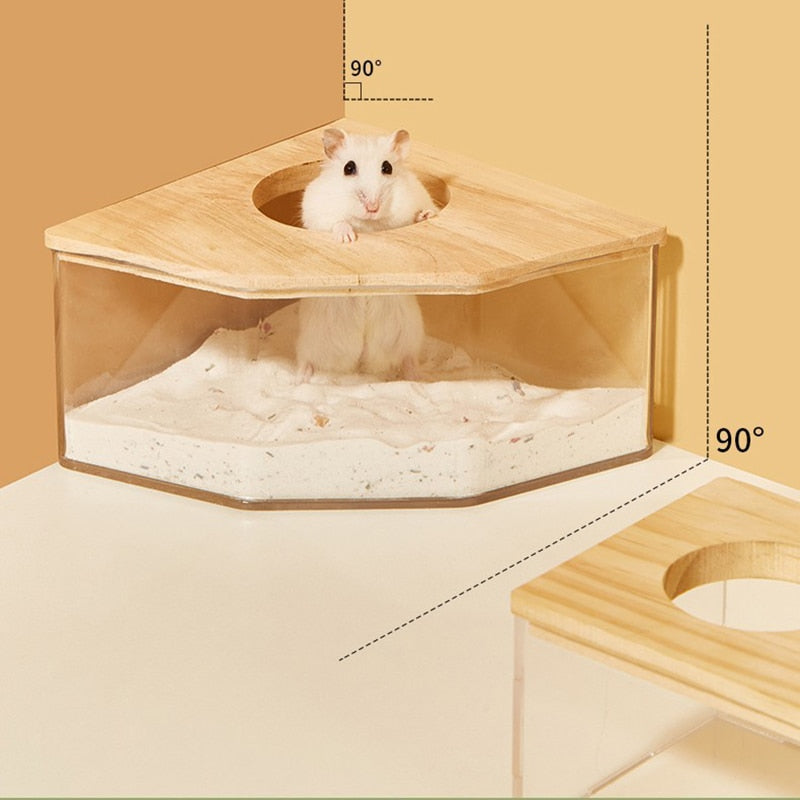 Rat Litter Sand Box Transparent Bathing Sand Bowl