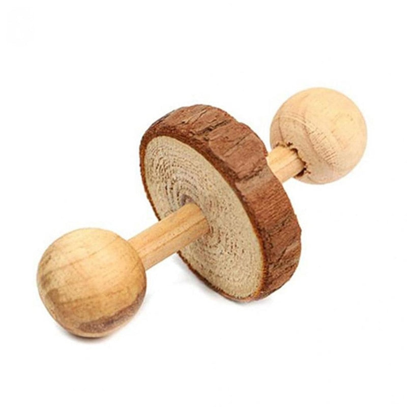 Natural Wooden Pine Rat Toys